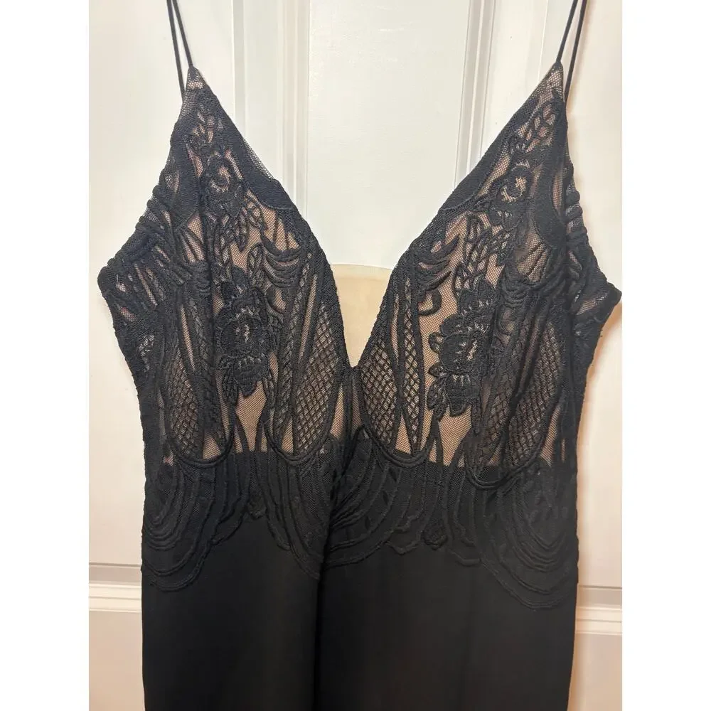 Hello Molly "I Come Alive" Black Maxi Dress Size 6 - Picture 16 of 16